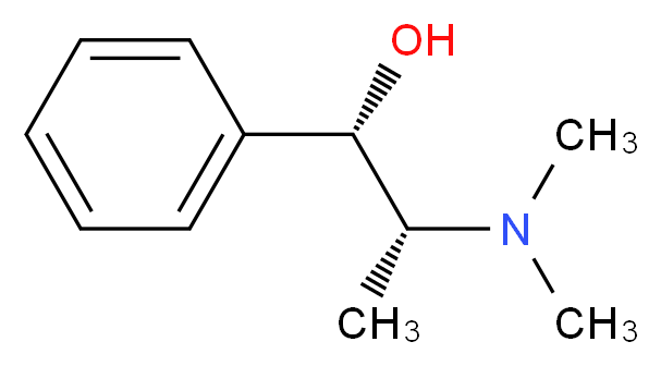 (1S,2R)-2-(dimethylamino)-1-phenylpropan-1-ol_分子结构_CAS_42151-56-4