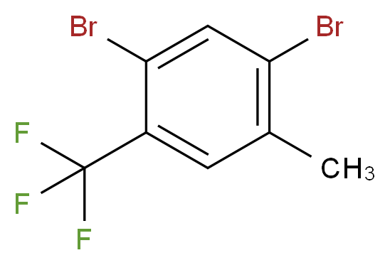 1,5-dibromo-2-methyl-4-(trifluoromethyl)benzene_分子结构_CAS_231285-88-4