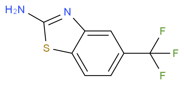 5-(trifluoromethyl)-1,3-benzothiazol-2-amine_分子结构_CAS_60388-38-7