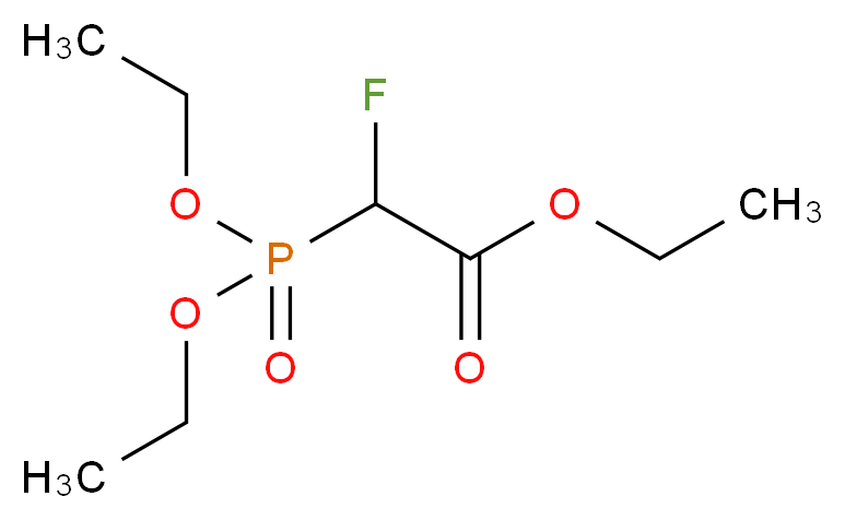 2-氟-2-膦酰基乙酸三乙酯_分子结构_CAS_2356-16-3)