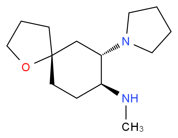 (5R,7S,8S)-N-methyl-7-(pyrrolidin-1-yl)-1-oxaspiro[4.5]decan-8-amine_分子结构_CAS_1033267-82-1)