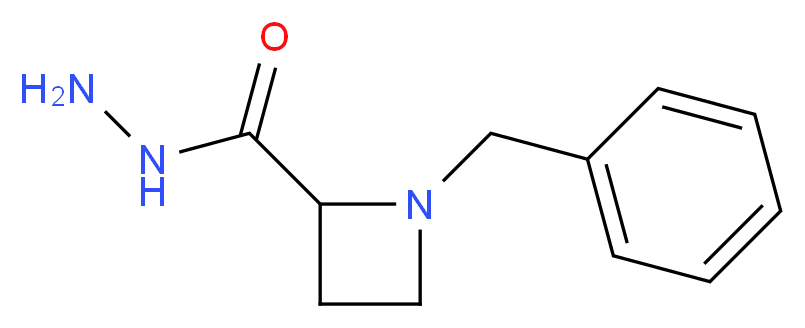 1-benzylazetidine-2-carbohydrazide_分子结构_CAS_60169-37-1