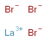 lanthanum(3+) ion tribromide_分子结构_CAS_13536-79-3