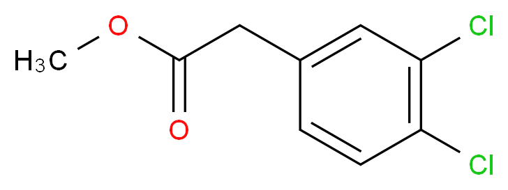 Methyl 3,4-dichlorophenylacetate_分子结构_CAS_6725-44-6)