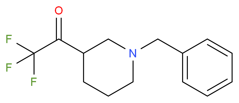 1-(1-Benzylpiperidin-3-yl)-2,2,2-trifluoroethanone_分子结构_CAS_1182349-49-0)