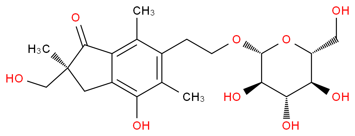 Onitisin 2'-O-glucoside_分子结构_CAS_62043-53-2)