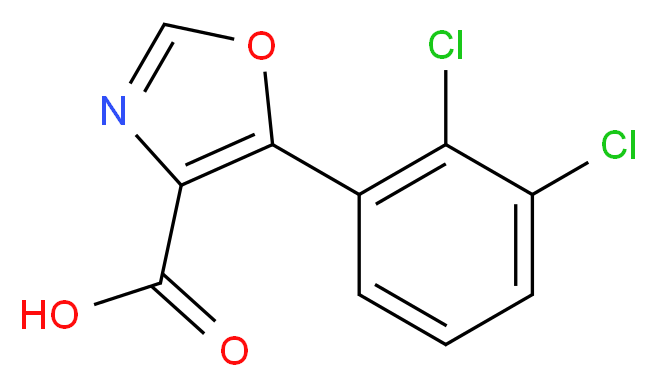 5-(2,3-Dichlorophenyl)-1,3-oxazole-4-carboxylic acid_分子结构_CAS_951885-34-0)