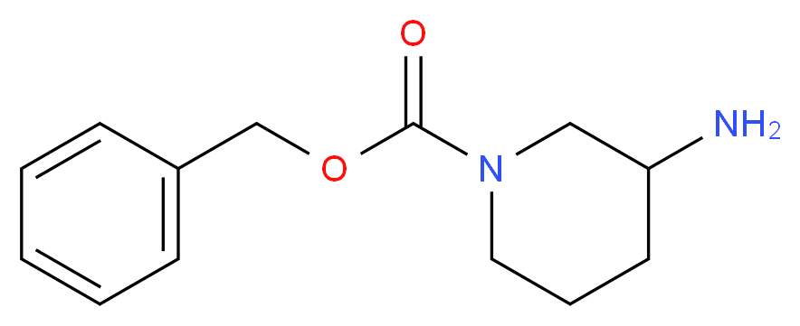 benzyl 3-aminopiperidine-1-carboxylate_分子结构_CAS_711002-74-3