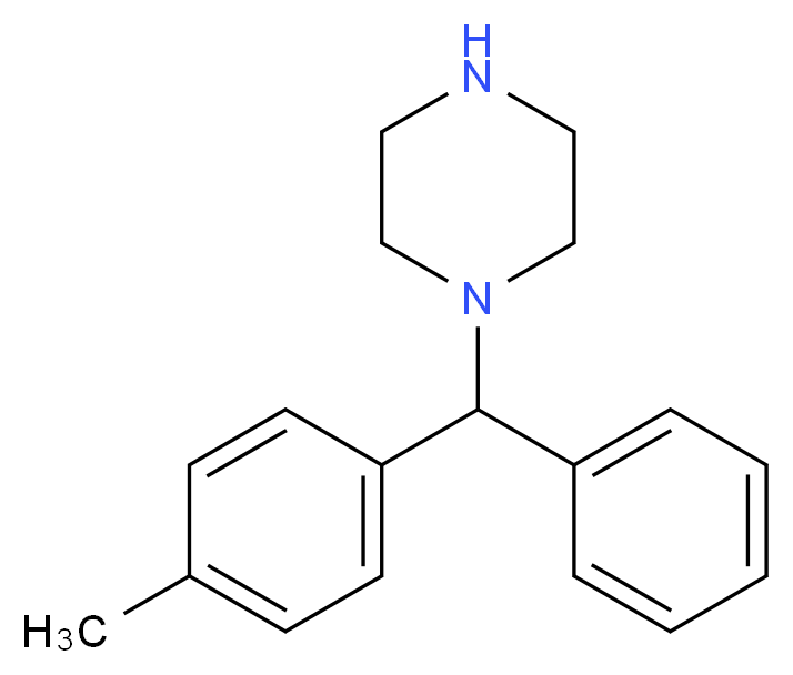 [(4-methylphenyl)phenylmethyl]piperazine_分子结构_CAS_68240-63-1)