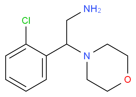 2-(2-chlorophenyl)-2-(morpholin-4-yl)ethan-1-amine_分子结构_CAS_866782-01-6