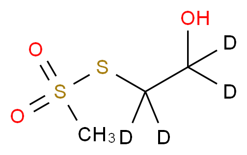 2-(methanesulfonylsulfanyl)(<sup>2</sup>H<sub>4</sub>)ethan-1-ol_分子结构_CAS_1020719-50-9