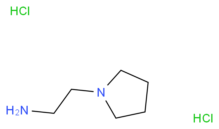 2-(pyrrolidin-1-yl)ethan-1-amine dihydrochloride_分子结构_CAS_65592-36-1