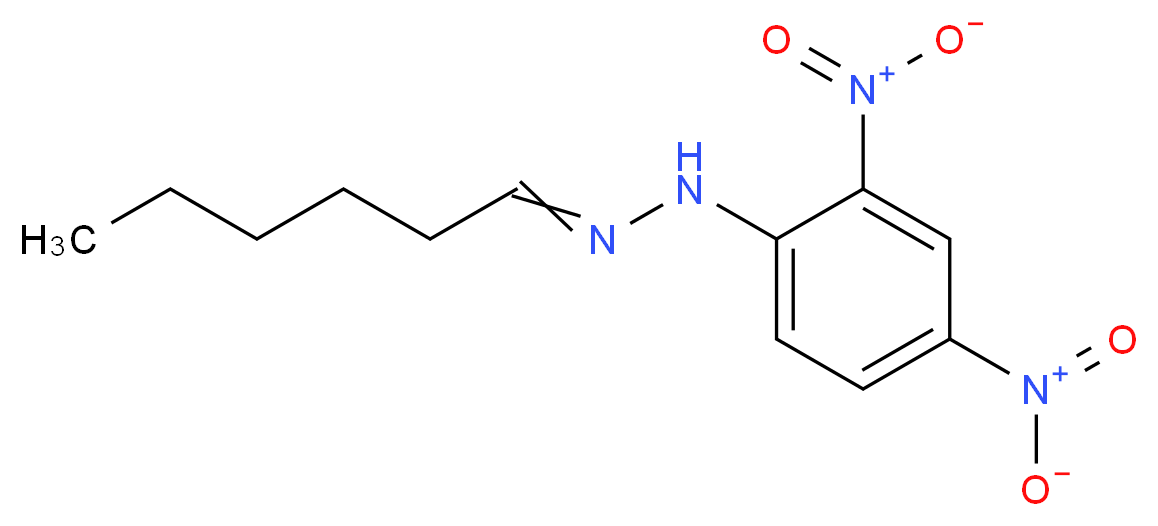 正己醛2,4-二硝基苯腙_分子结构_CAS_1527-97-5)