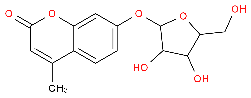 4-Methylumbelliferyl α-L-arabinofuranoside_分子结构_CAS_77471-44-4)