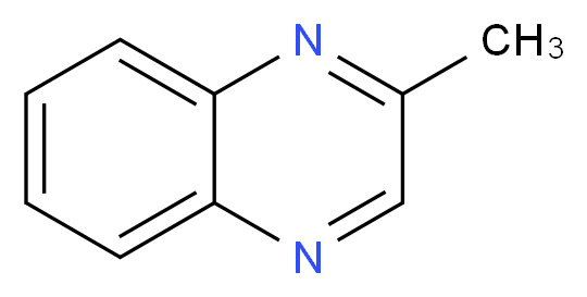 2-methylquinoxaline_分子结构_CAS_7251-61-8