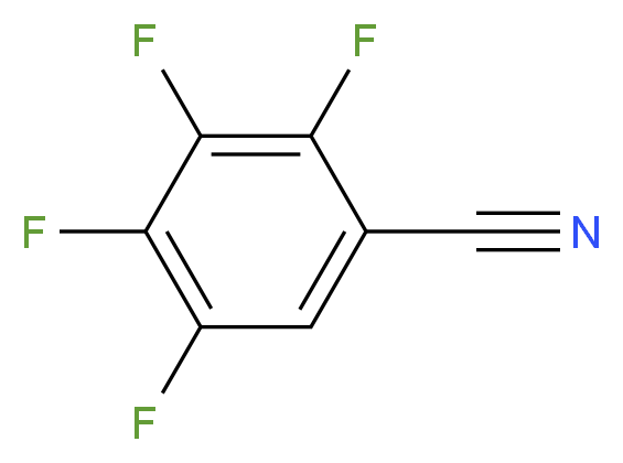 2,3,4,5-四氟苯甲腈_分子结构_CAS_16582-93-7)