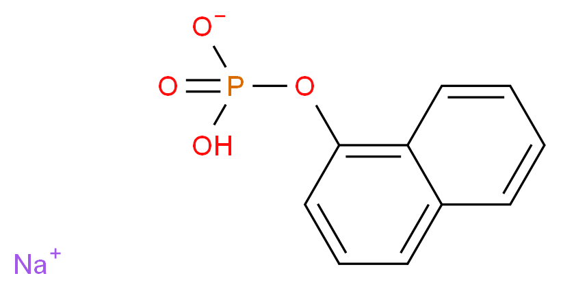 sodium naphthalen-1-yl hydrogen phosphate_分子结构_CAS_81012-89-7