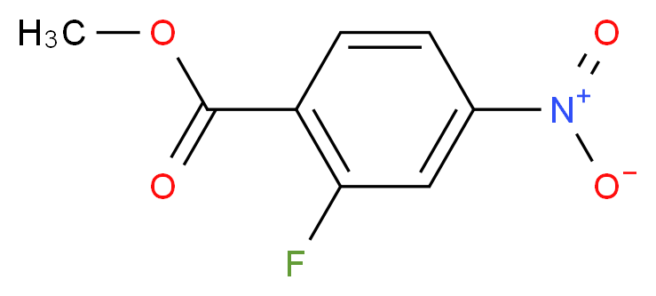 methyl 2-fluoro-4-nitrobenzoate_分子结构_CAS_392-09-6