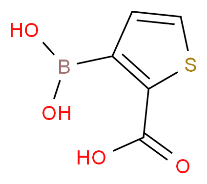2-CARBOXYTHIOPHENE-3-BORONIC ACID_分子结构_CAS_519054-53-6)