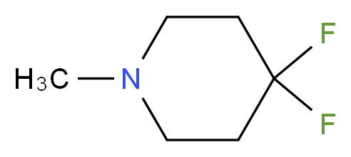 4,4-difluoro-1-methylpiperidine_分子结构_CAS_1186194-60-4