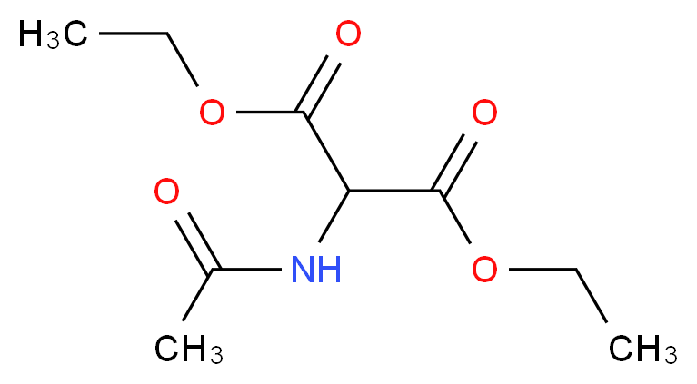 Diethyl (acetylamino)malonate_分子结构_CAS_1068-90-2)