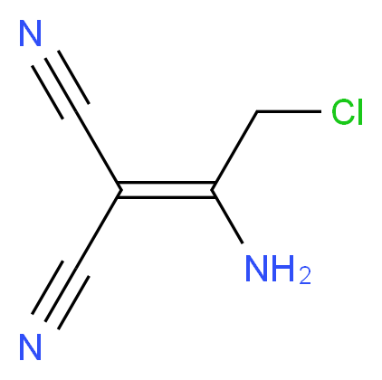 2-(1-Amino-2-chloroethylidene)malononitrile_分子结构_CAS_)