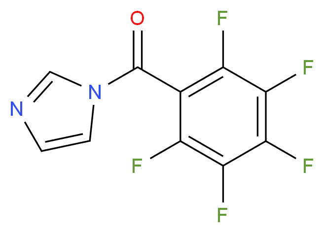 1-pentafluorobenzoyl-1H-imidazole_分子结构_CAS_75641-06-4