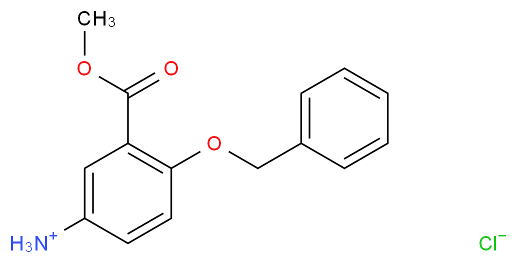 4-(Benzyloxy)-3-(methoxycarbonyl)-benzenaminium chloride_分子结构_CAS_)