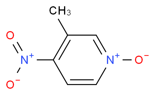 4-硝基-3-甲基吡啶 N-氧化物_分子结构_CAS_1074-98-2)