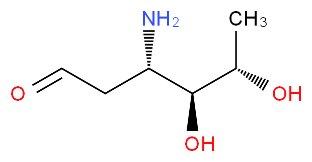 (3S,4S,5S)-3-amino-4,5-dihydroxyhexanal_分子结构_CAS_26548-47-0