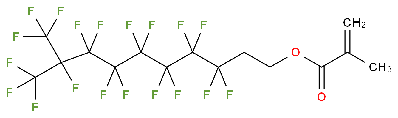 3,3,4,4,5,5,6,6,7,7,8,8,9,10,10,10-hexadecafluoro-9-(trifluoromethyl)decyl 2-methylprop-2-enoate_分子结构_CAS_15166-00-4