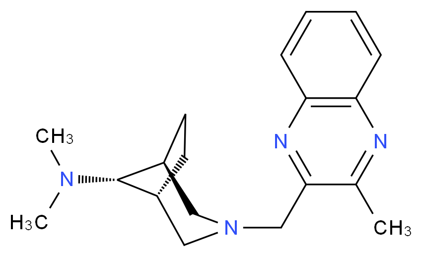 (8-syn)-N,N-dimethyl-3-[(3-methylquinoxalin-2-yl)methyl]-3-azabicyclo[3.2.1]octan-8-amine_分子结构_CAS_)