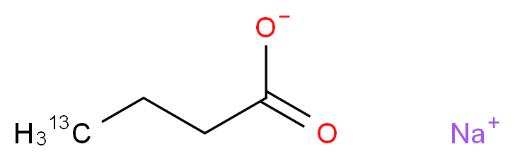 丁酸钠-4-13C_分子结构_CAS_286367-75-7)