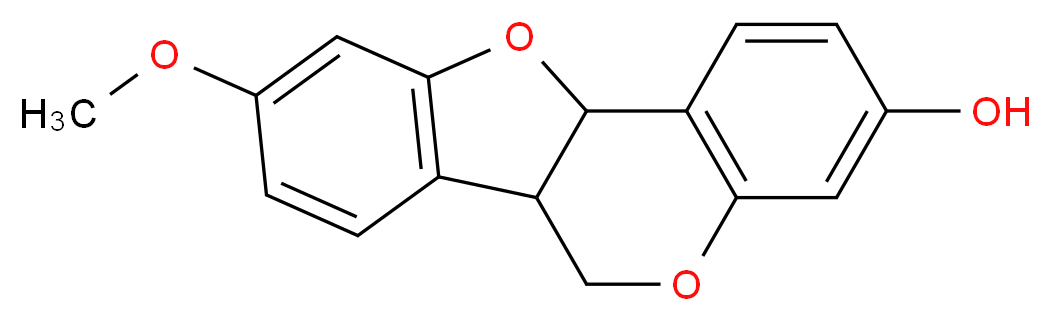 14-methoxy-8,17-dioxatetracyclo[8.7.0.0<sup>2</sup>,<sup>7</sup>.0<sup>1</sup><sup>1</sup>,<sup>1</sup><sup>6</sup>]heptadeca-2(7),3,5,11(16),12,14-hexaen-5-ol_分子结构_CAS_32383-76-9