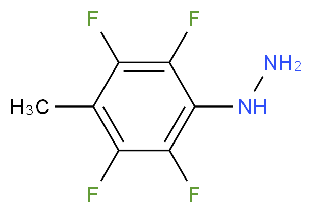 (4-甲基-2,3,5,6-四氟苯基)肼_分子结构_CAS_4232-72-8)