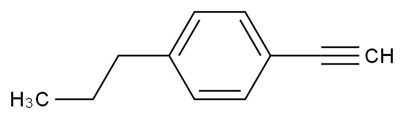 1-ethynyl-4-propylbenzene_分子结构_CAS_62452-73-7