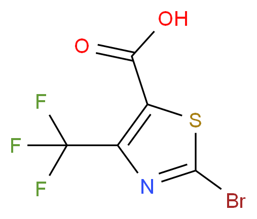 2-Bromo-4-(trifluoromethyl)thiazole-5-carboxylic acid_分子结构_CAS_162651-07-2)