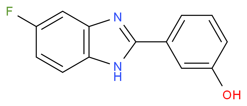 3-(5-fluoro-1H-1,3-benzodiazol-2-yl)phenol_分子结构_CAS_)