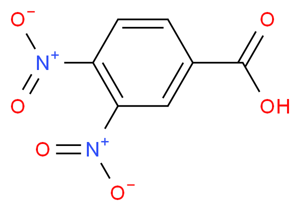 3,4-dinitrobenzoic acid_分子结构_CAS_528-45-0