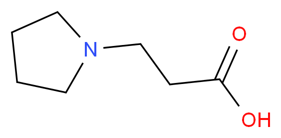 3-(pyrrolidin-1-yl)propanoic acid_分子结构_CAS_76234-38-3