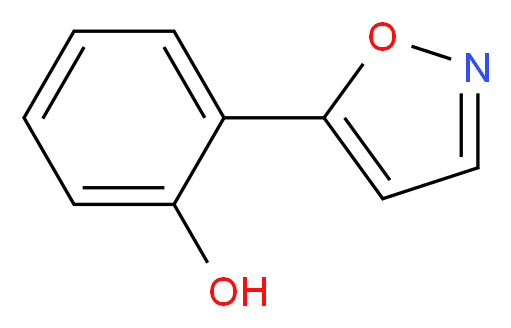 2-(1,2-oxazol-5-yl)phenol_分子结构_CAS_61348-47-8