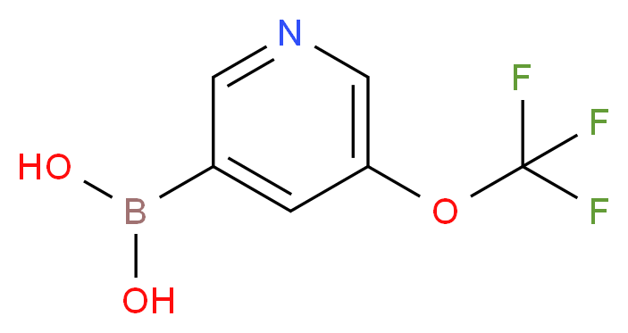 5-(trifluoromethoxy)pyridin-3-ylboronic acid_分子结构_CAS_1293389-50-0)