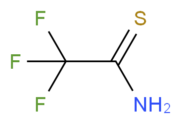 2,2,2-trifluoroethanethioamide_分子结构_CAS_)