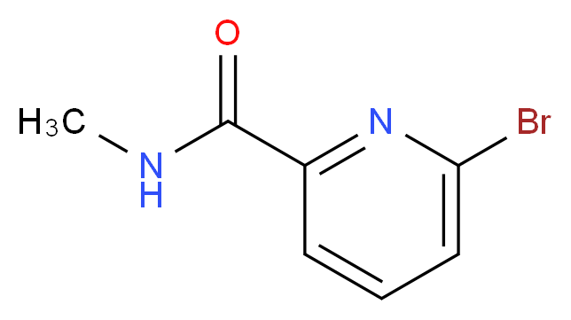 6-Bromo-N-methylpicolinamide_分子结构_CAS_337535-94-1)