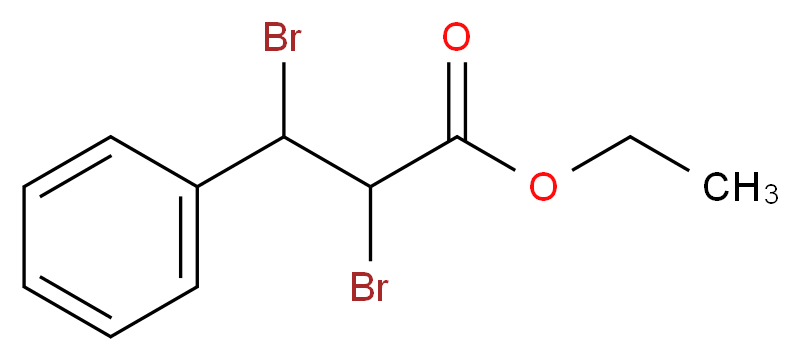 ethyl 2,3-dibromo-3-phenylpropanoate_分子结构_CAS_5464-70-0