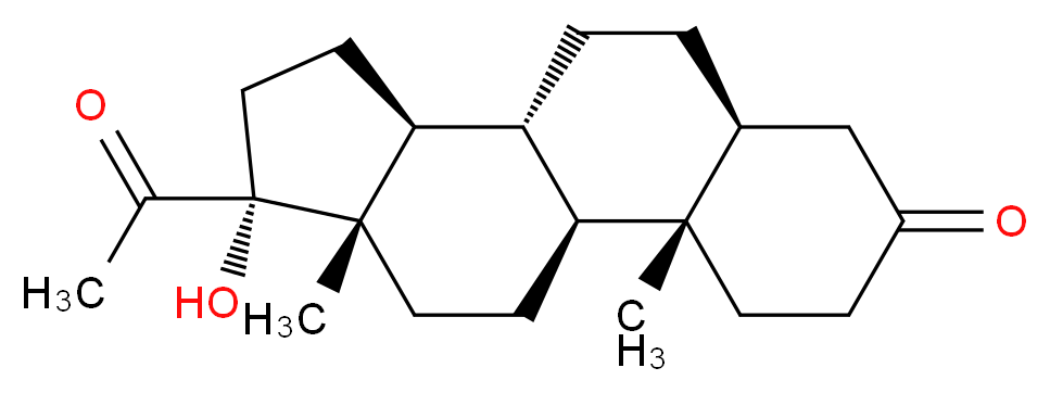 (1S,2S,7S,10R,11S,14R,15S)-14-acetyl-14-hydroxy-2,15-dimethyltetracyclo[8.7.0.0<sup>2</sup>,<sup>7</sup>.0<sup>1</sup><sup>1</sup>,<sup>1</sup><sup>5</sup>]heptadecan-5-one_分子结构_CAS_570-59-2