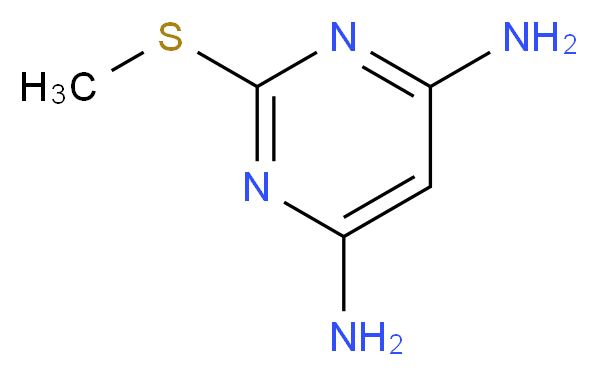 4,6-二氨基-2-甲巯基嘧啶_分子结构_CAS_1005-39-6)