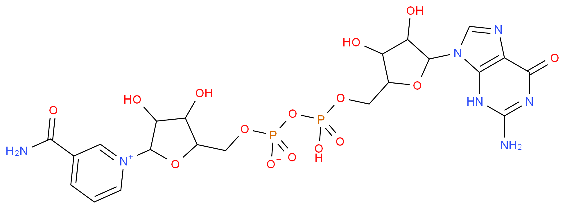 Nicotinamide guanine dinucleotide sodium salt_分子结构_CAS_5624-35-1)