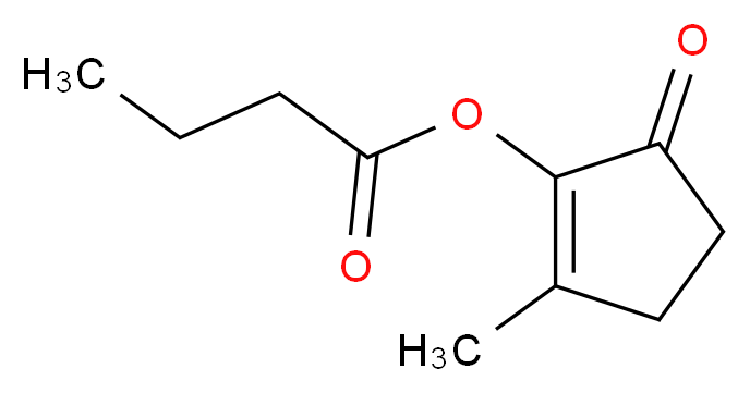 2-Methyl-5-oxocyclopent-1-en-1-yl butyrate_分子结构_CAS_68227-51-0)