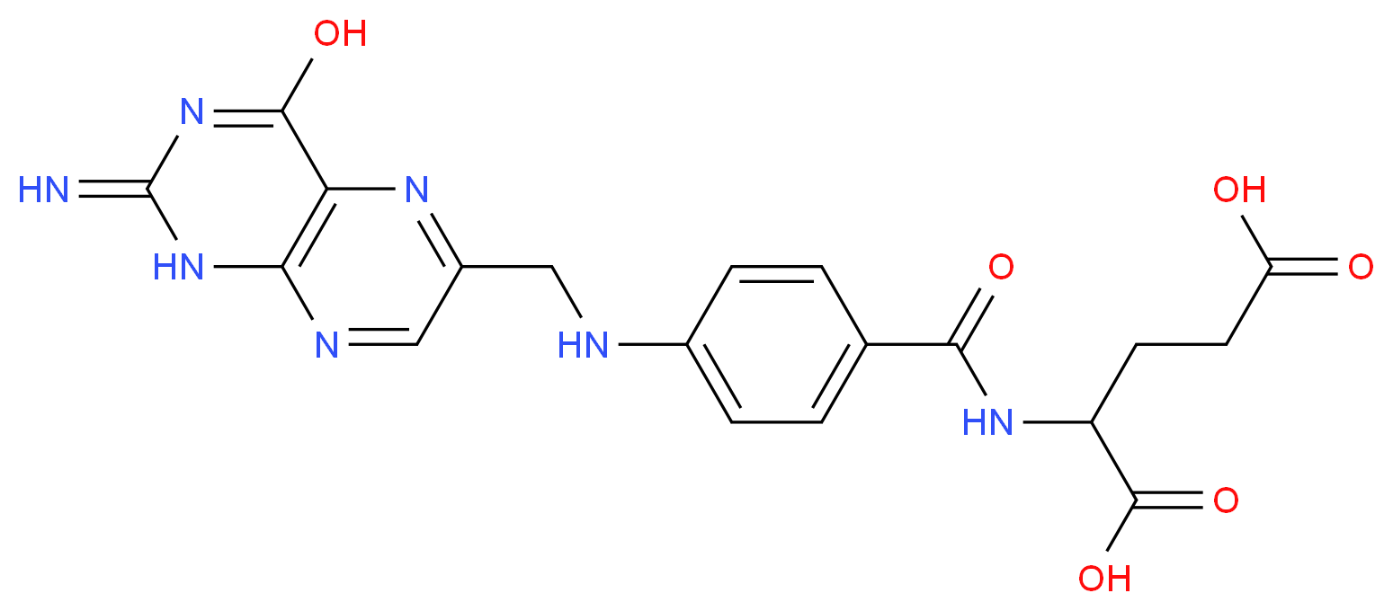 FOLIC ACID_分子结构_CAS_59-30-3)